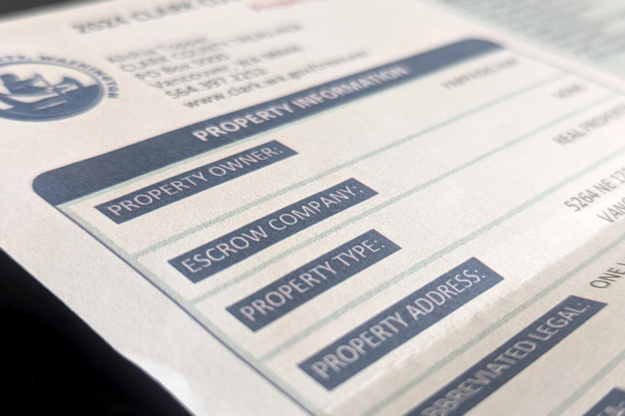 Some Clark County residents got property tax bills that indicated they had no escrow account on file and needed to pay their bills directly. The bills were sent in error.