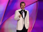 John Leguizamo speaks Sept. 15 during the 76th Primetime Emmy Awards at Peacock Theater in Los Angeles.