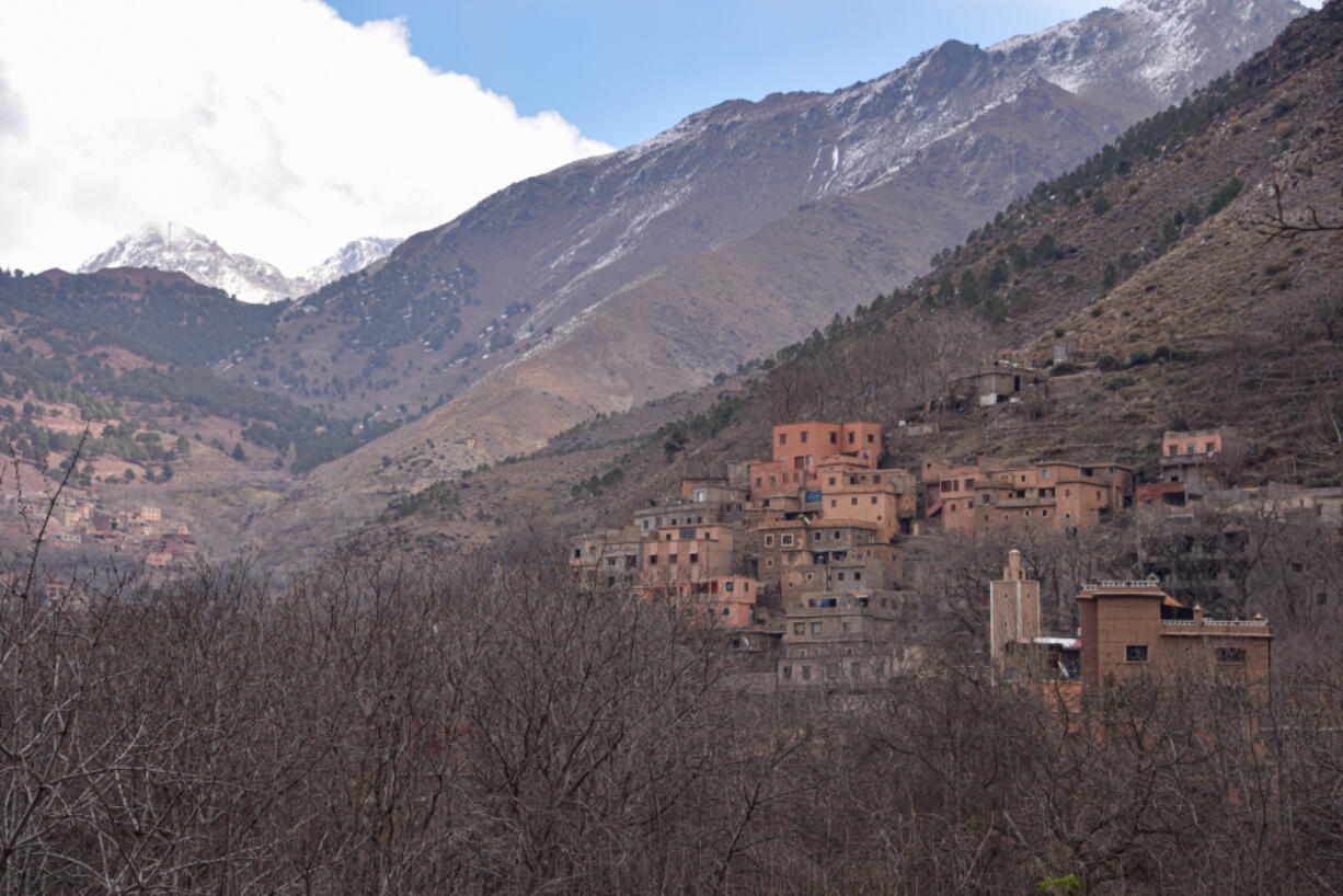 The Atlas Mountains near Mount Toubkal in Imlil, Morocco.