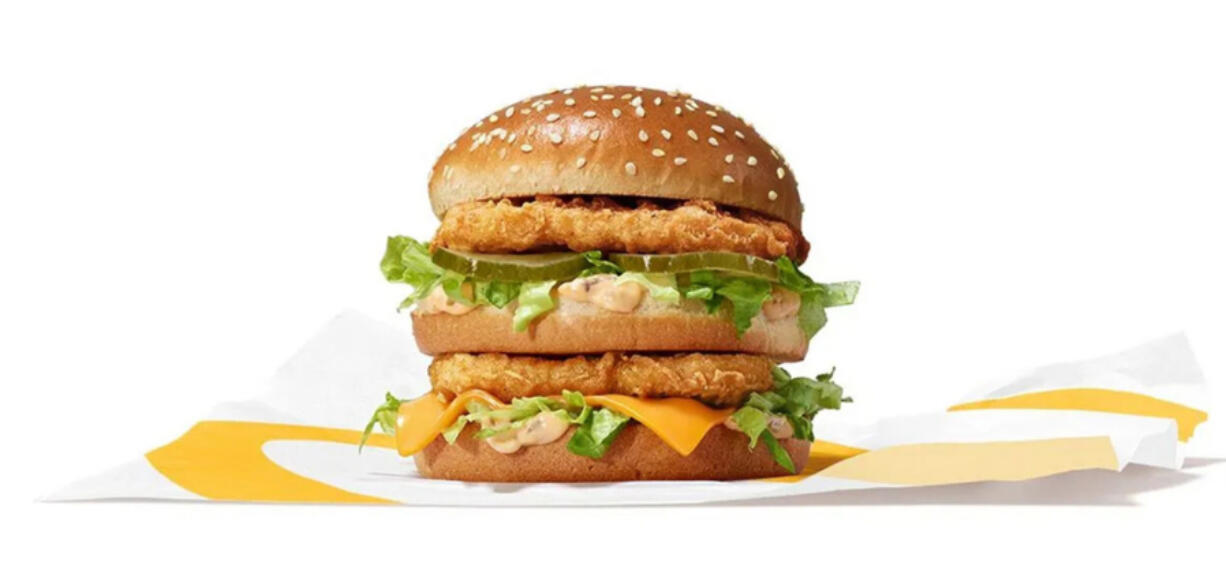 McDonald&Ccedil;&fnof;&Ugrave;s is bringing a chicken version of its Big Mac sandwich to the U.S. for a limited time, the company announced this week.