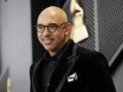 Harvey Mason Jr., CEO of the Recording Academy, arrives on the red carpet for the 66th Annual Grammy Awards at Crypto.com Arena in Los Angeles on Feb. 4, 2024. (Allen J.