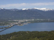 &ldquo;Overlooking the town of Sandpoint, Idaho. Lake Pend Oreille is in the foreground, with a train crossing the Long Bridge.