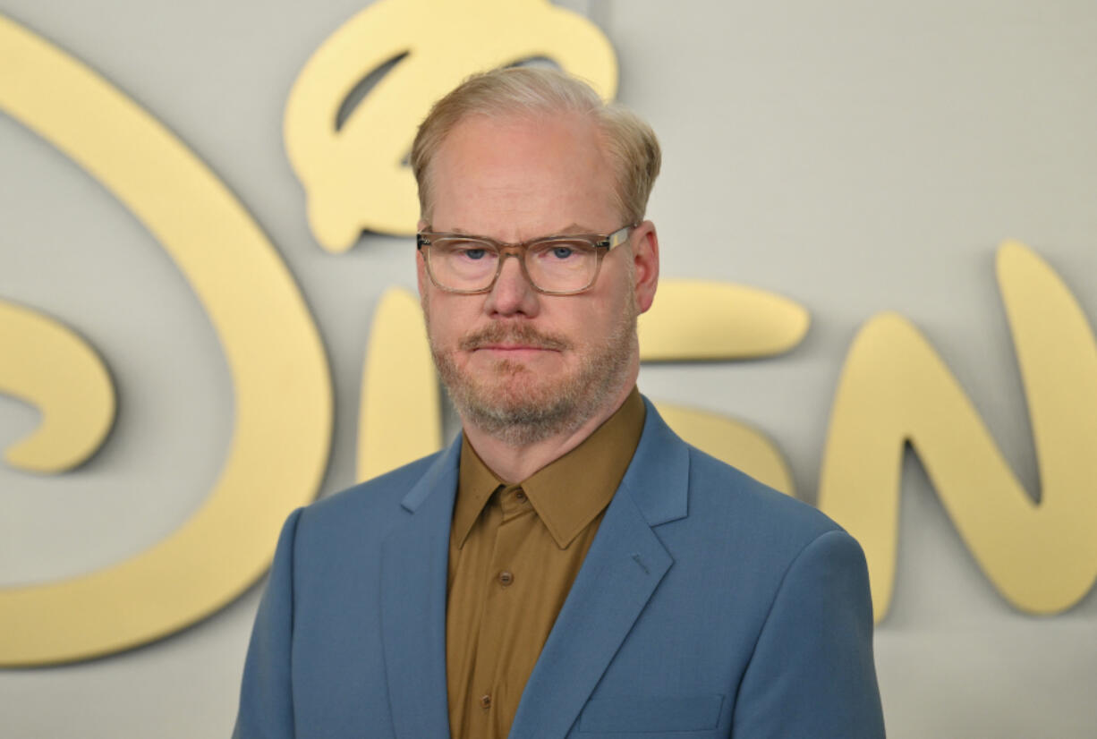 Jim Gaffigan arrives for Disney&rsquo;s 2024 Upfront presentation at North Javits Center on May 14, 2024, in New York.