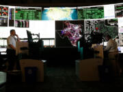 System operators in the command center of the Electric Reliability Council of Texas in Taylor.