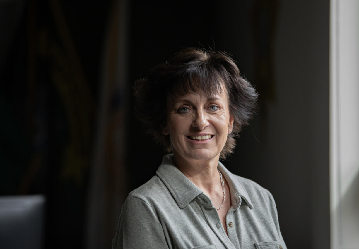 Donna Goddard, the county&rsquo;s permanent fire marshal, takes a break Wednesday morning at the county&rsquo;s Ridgefield office. Goddard will also continue to oversee the county&rsquo;s Code Enforcement and Animal Control departments.