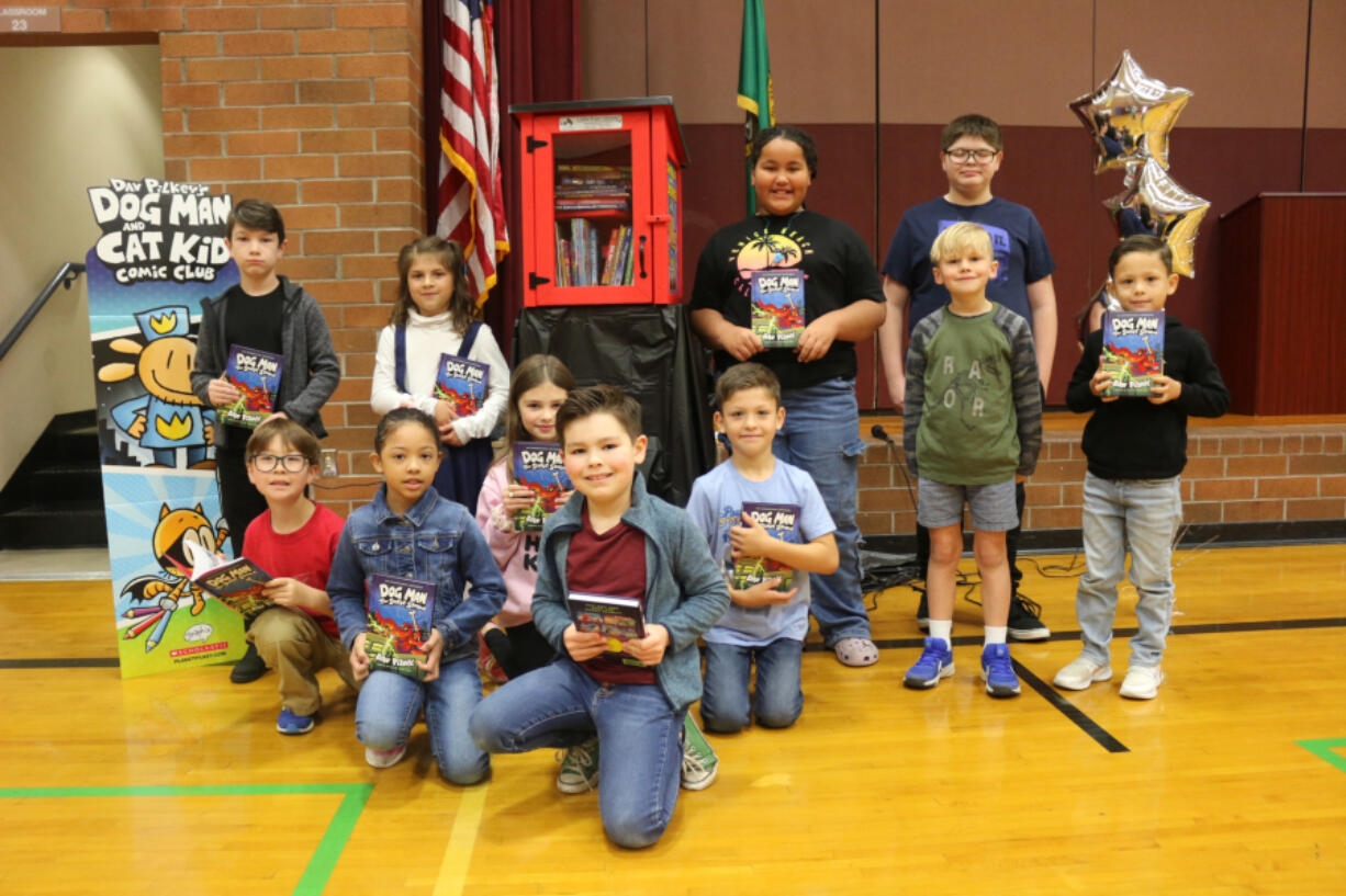 Vancouver Public Schools students and staff unveiled a new Little Free Library on Oct. 25 at the Heights Campus in Vancouver.