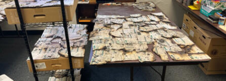 The Clark County Election&rsquo;s Office released photos of the burned ballots Tuesday evening.