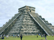 El Castillo, main Pyramid of Chichen Itza, in Mexico is among the new seven wonders of the world and a popular attraction for tourists.