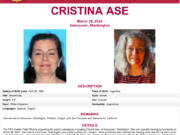 The FBI is seeking information about the disappearance of Cristina Ase.