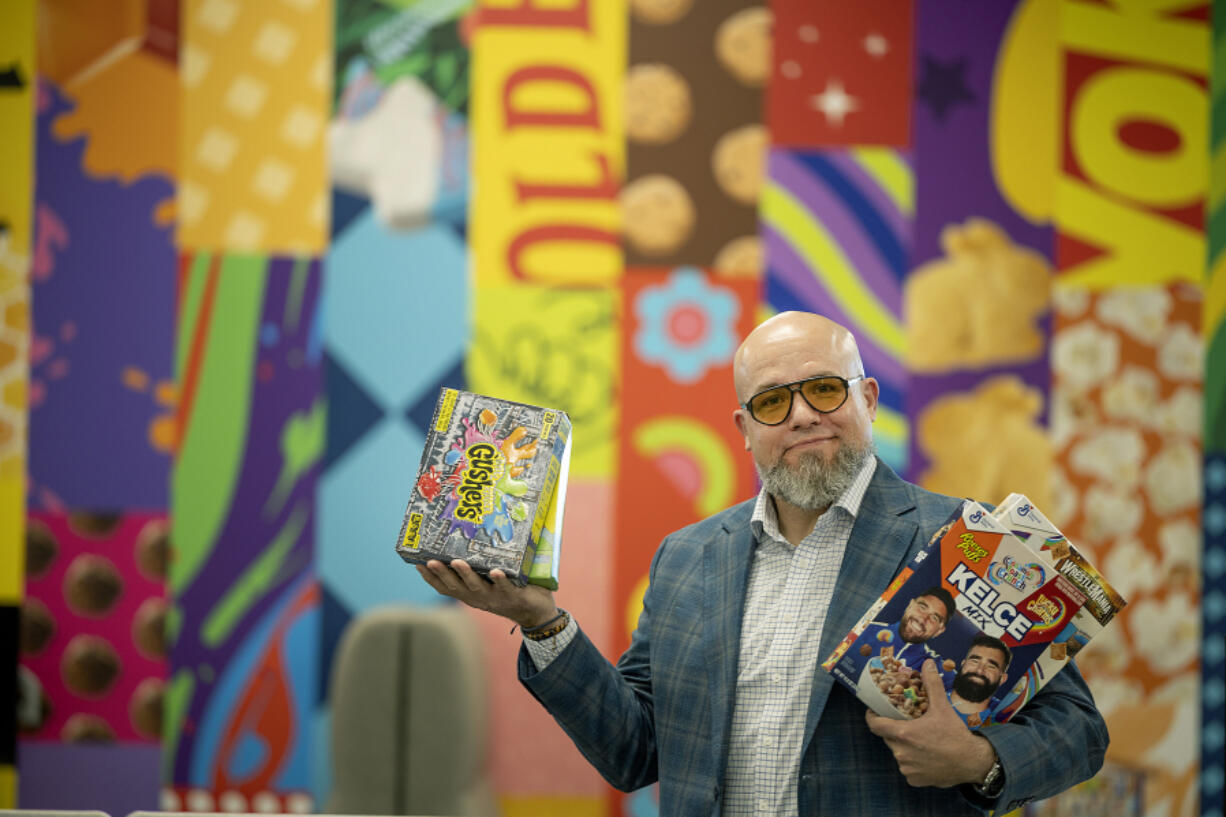 Doug Martin, General Mills&Ccedil;&fnof;&Ugrave; chief marketing officer, was all smiles at the company&Ccedil;&fnof;&Ugrave;s headquarters in Golden Valley on Monday.