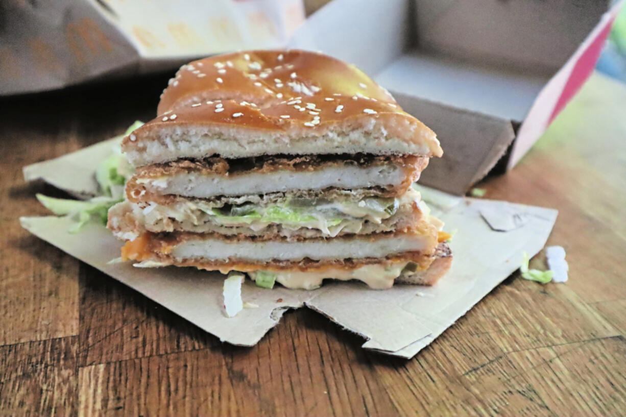 Sound familiar? McDonald&rsquo;s limited-edition Chicken Big Mac features two fried chicken patties, special sauce, lettuce, cheese, pickles and onions on a sesame seed bun.