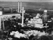 **  EMBARGOED UNTIL TUESDAY, JUNE 15 AM EDITIONS - FILE ** This World War II era file photo shows the historic &lsquo;B&rsquo; Reactor on the Hanford nuclear reservation near Richland, Wash. Efforts to preserve the reactor, the world&rsquo;s first full-scale plutonium production reactor, are sheduled to receive a boost Tuesday, June 15, 2004 when the Washington Trust for Historic Preservation is expected to name the&rsquo; B&rsquo; Reactor to the 2004 Most Endangered Historic Properties list.