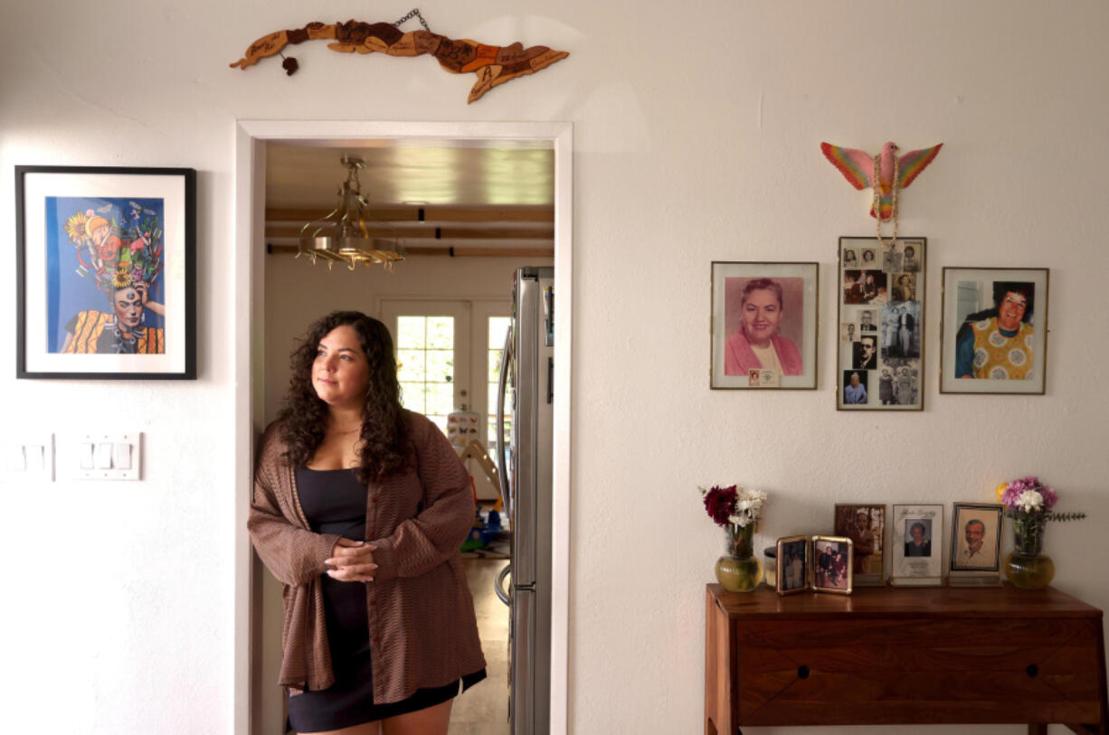 Film and TV editor Diandra Kendall Luzon in her home in Inglewood, California, on Sept. 27, 2024. Luzon said that she feels an obligation to &ldquo;speak truth to facts&rdquo; when it comes to launching a career in the entertainment industry right now. &ldquo;I wouldn&rsquo;t ... dissuade anybody,&rdquo; she said. &ldquo;I tend to be more optimistic in general.