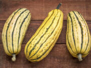 Delicata is nicknamed &ldquo;sweet potato squash&rdquo; for its lush, velvety texture and the way it caramelizes in a hot pan.