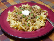 Burger Stroganoff.