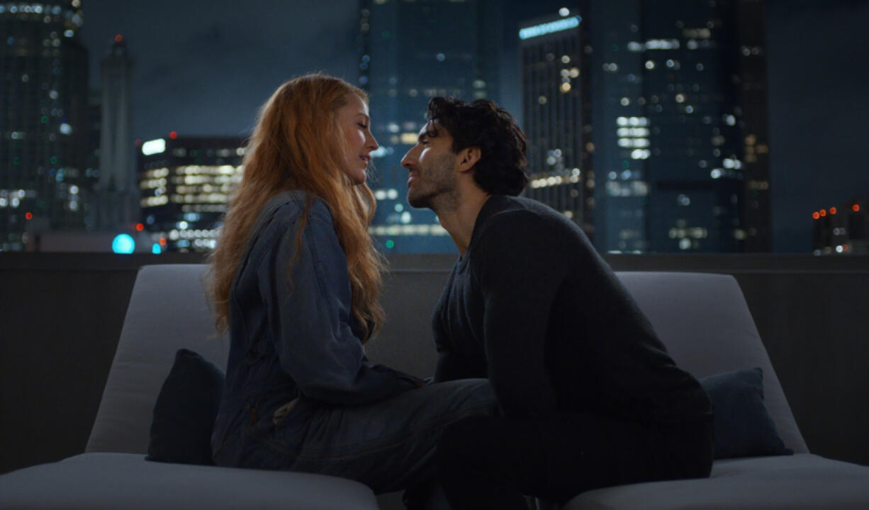 Blake Lively, left, and Justin Baldoni in &ldquo;It Ends with Us.&rdquo; (Sony Pictures/TNS)