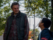 Liam Neeson, left, and Jacob Perez in &ldquo;The Marksman.&rdquo; (Ryan Sweeney/Open Road Films/Briarcliff Entertainment)