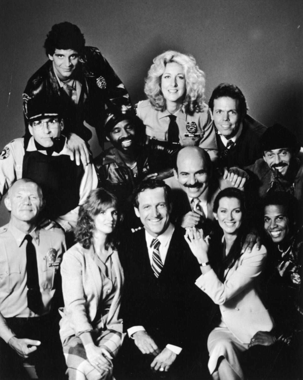 The cast of the TV series &ldquo;Hill Street Blues,&rdquo; circa 1981. The Emmys paid homage to the show&rsquo;s theme song earlier this year.