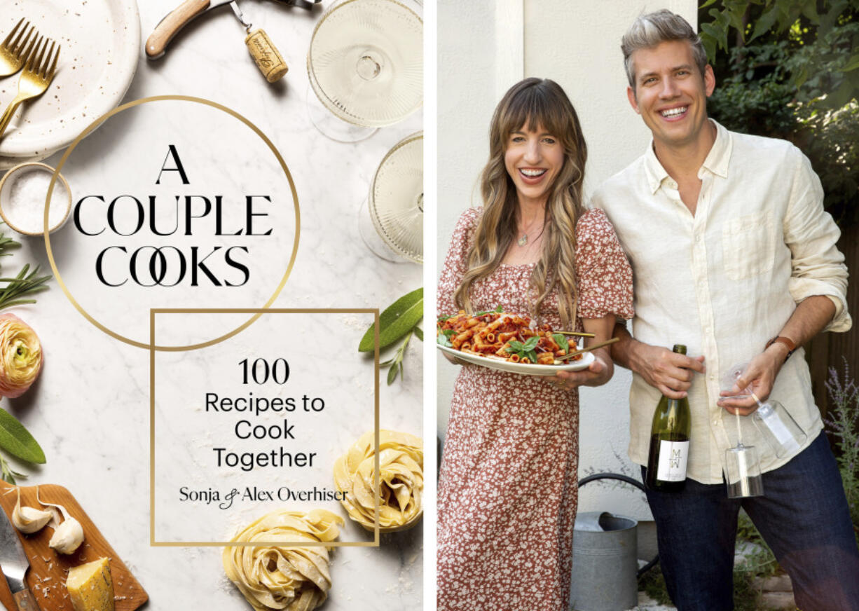 Sonja and Alex Overhiser are the authors of &ldquo;A Couple Cooks: 100 Recipes to Cook Together.&rdquo; (Chronicle Books, left, and Shelly Westerhausen)