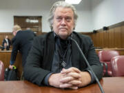 FILE - Steve Bannon appears in court in New York, Jan. 12, 2023.