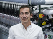 FILE - Mateo Jaramillo, CEO and co-founder of Form Energy, poses for a photograph inside the company&rsquo;s lab, June 8, 2023, in Berkeley, Calif. (AP Photo/Godofredo A.