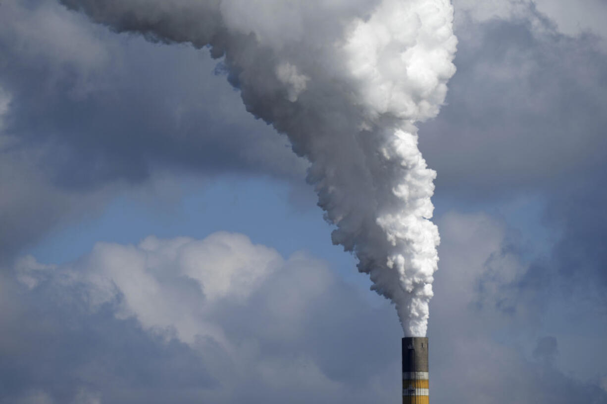 The Schkopau coal-fired power plant operates in Teutschenthal, near Halle, eastern Germany, Tuesday, Oct. 15, 2024.