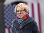 FILE - Rep. Chrissy Houlahan, D-Pa., is pictured, Jan. 17, 2023, at the state Capitol in Harrisburg, Pa.