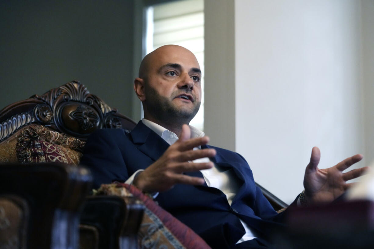 Assad Turfe, a Lebanese American and the deputy executive of Wayne County, is interviewed, Oct. 23, 2024 in Dearborn, Mich. Turfe is among the few Arab American leaders in Michigan to have endorsed presidential candidate Kamala Harris.