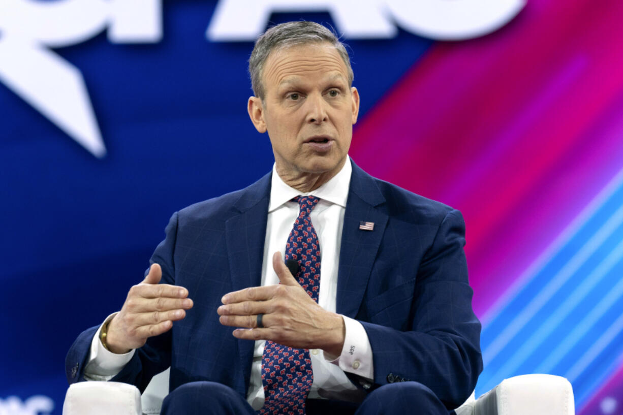 FILE - Rep. Scott Perry, R-Pa., speaks during the Conservative Political Action Conference, CPAC 2024, at the National Harbor in Oxon Hill, Md., Feb. 22, 2024.