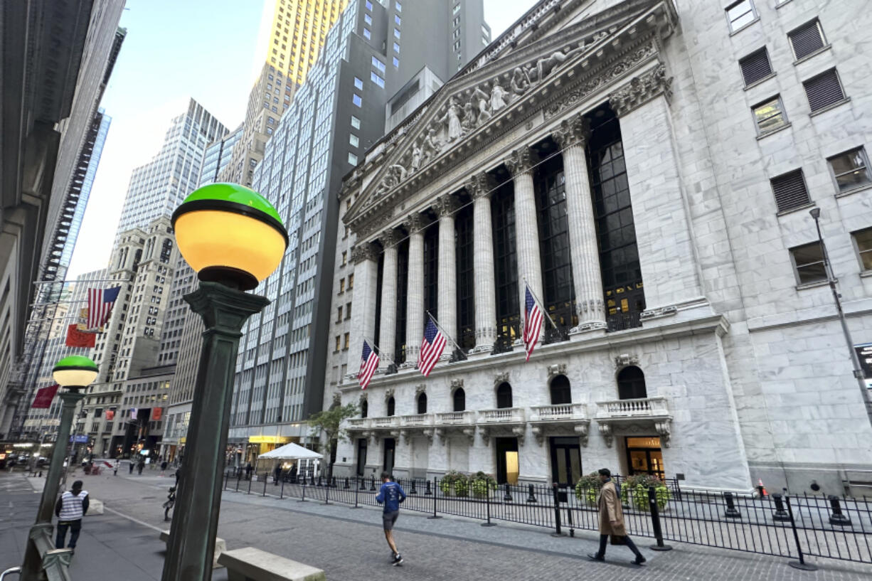 The New York Stock Exchange is shown on Oct. 16, 2024, in New York.