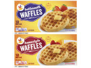 This image provided by TreeHouse Foods, Inc., shows the packaging of two styles of waffles, among hundreds of brands of frozen waffles, that are part of a voluntary recall  because the products could be contaminated with dangerous listeria bacteria, the manufacturer, TreeHouse Foods, Inc.,, said Tuesday.  (TreeHouse Foods, Inc.