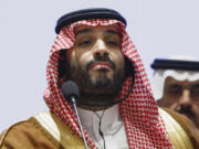 FILE - Saudi Arabian Crown Prince Mohammed bin Salman Al Saud attends an event on the day of the G20 summit in New Delhi, Sept. 9, 2023.