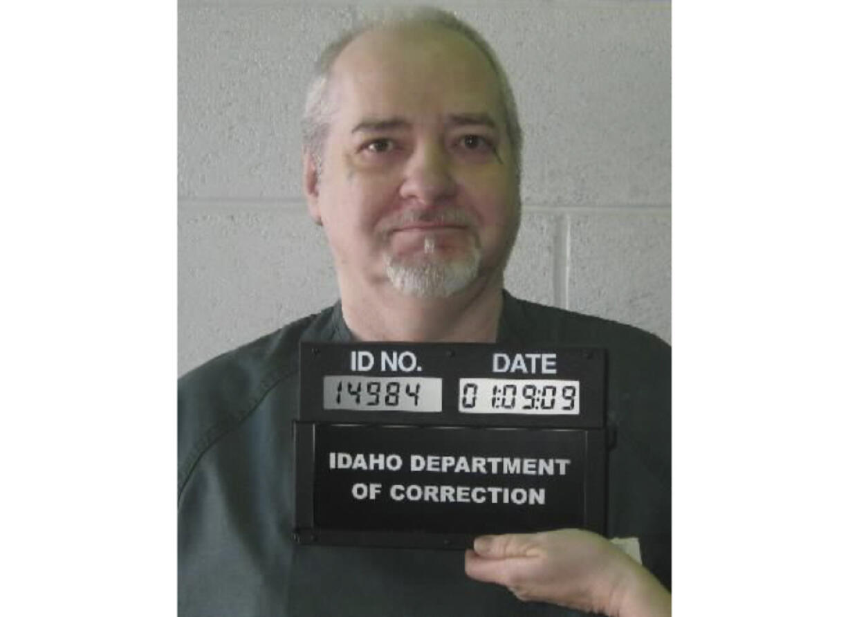 FILE - This image provided by the Idaho Department of Correction shows Thomas Eugene Creech, Jan. 9, 2009.