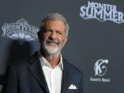 Mel Gibson, a cast member in &ldquo;Monster Summer,&rdquo; poses at a special screening of the film, Tuesday, Sept. 24, 2024, in Los Angeles.