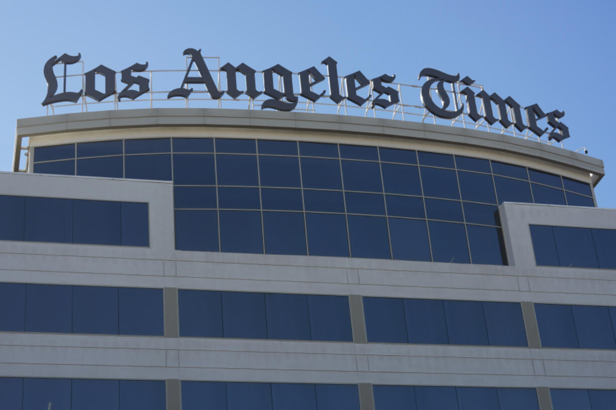 FILE - The Los Angeles Times newspaper headquarters is shown in El Segundo, Calif., Jan. 23, 2024.