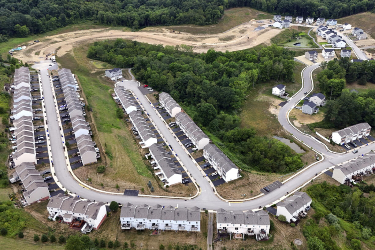 FILE - A housing development in Jackson Township, Pa., is shown on July 11, 2024. (AP Photo/Gene J.