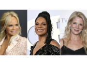 From left, Kristin Chenoweth, Audra McDonald, and Kelli O&rsquo;Hara will participate in a campaign rally in New York on Monday for Democratic presidential nominee Vice President Kamala Harris.