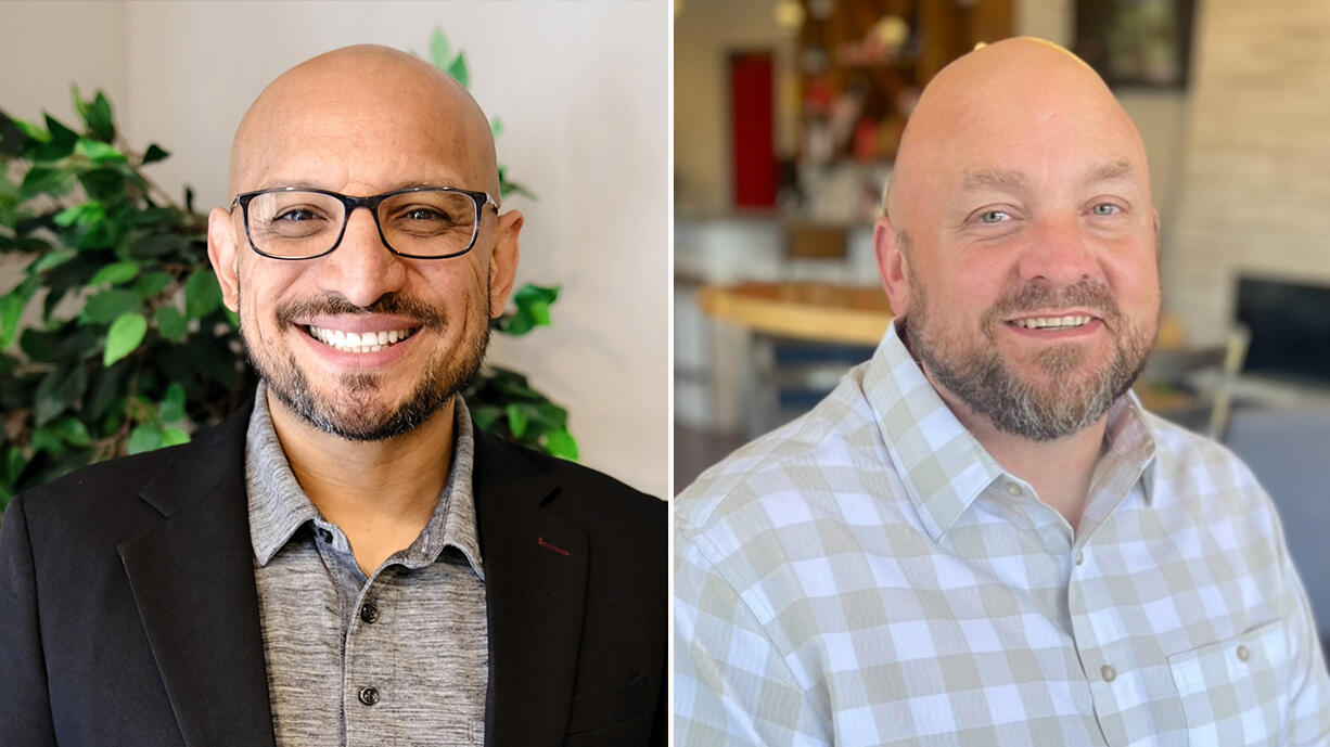 Wil Fuentes, left, and Churck Keplar are vying for the Clark County Council District 3 seat.