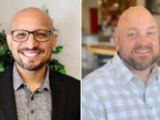 Wil Fuentes, left, and Churck Keplar are vying for the Clark County Council District 3 seat.