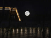 A Columbian photographer snapped this image of the largest supermoon of the year, rising above the Vancouver waterfront, in April 2020.