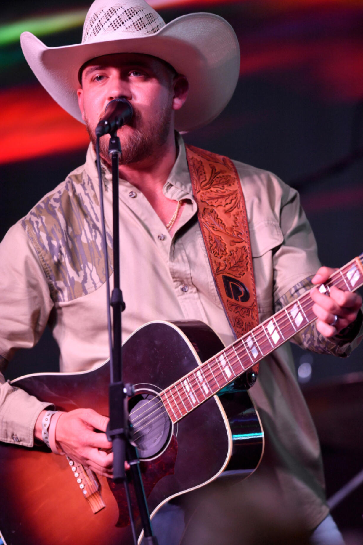 Drew Parker performs onstage during SiriusXM&rsquo;s The Music Row Happy Hour Live on The Highway at Margaritaville on June 6, 2024, in Nashville, Tennessee.