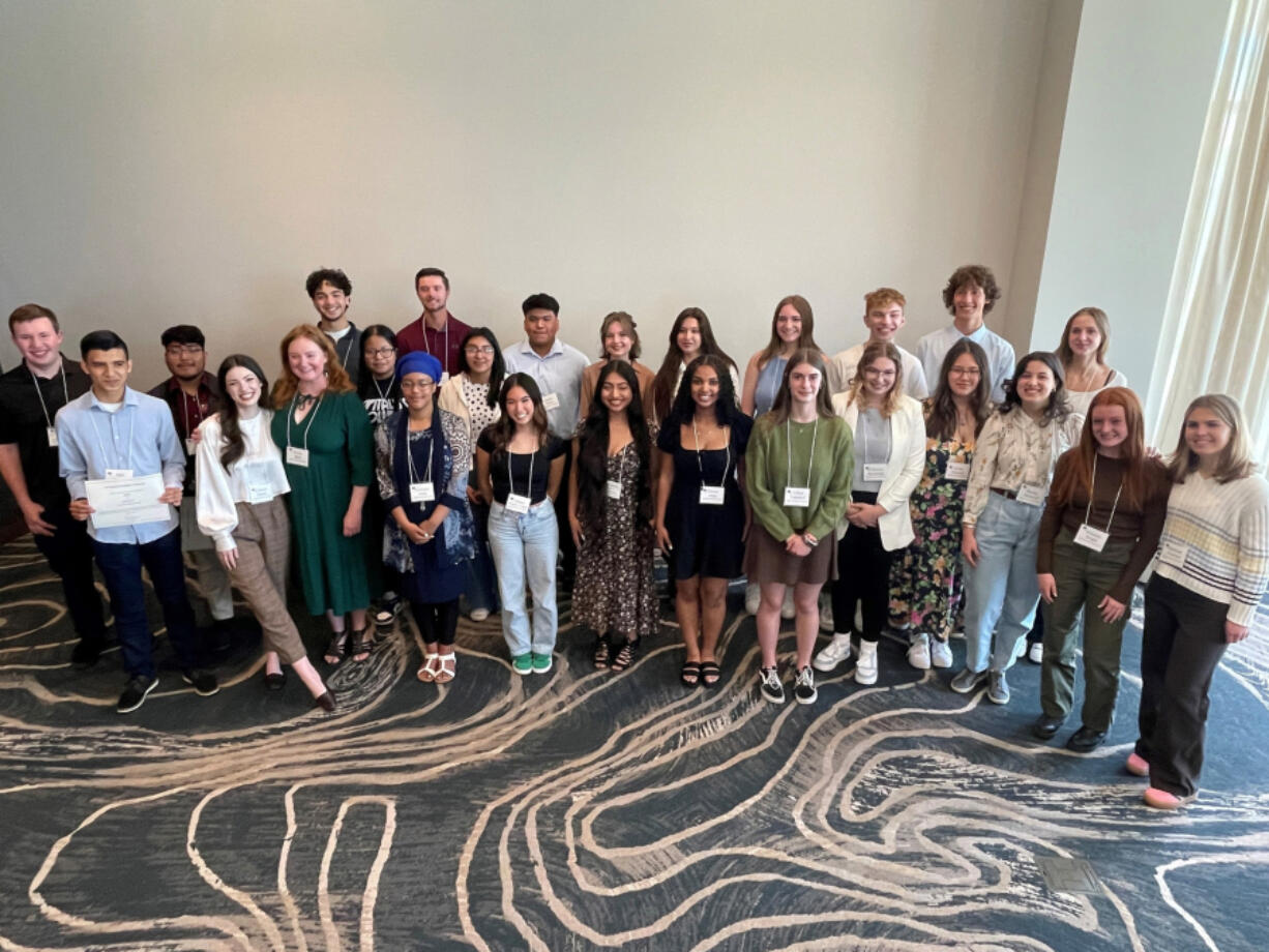 The 2023-24 Vancouver Rotary Scholars (Photo contributed by the Community WEB ONLY Foundation for Southwest Washington)