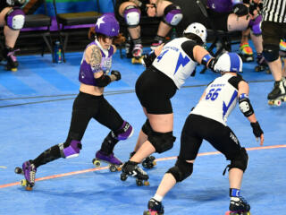 WFTDA Global Championships Semifinal: Rose City Rollers Wheels of Justice vs. Victoria All Stars (AUS) photo gallery