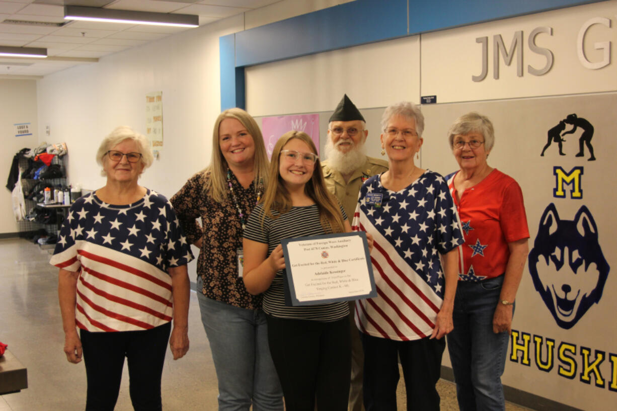 Washougal students earned a number of award in several Veterans of Foreign Wars Auxiliary competitions.