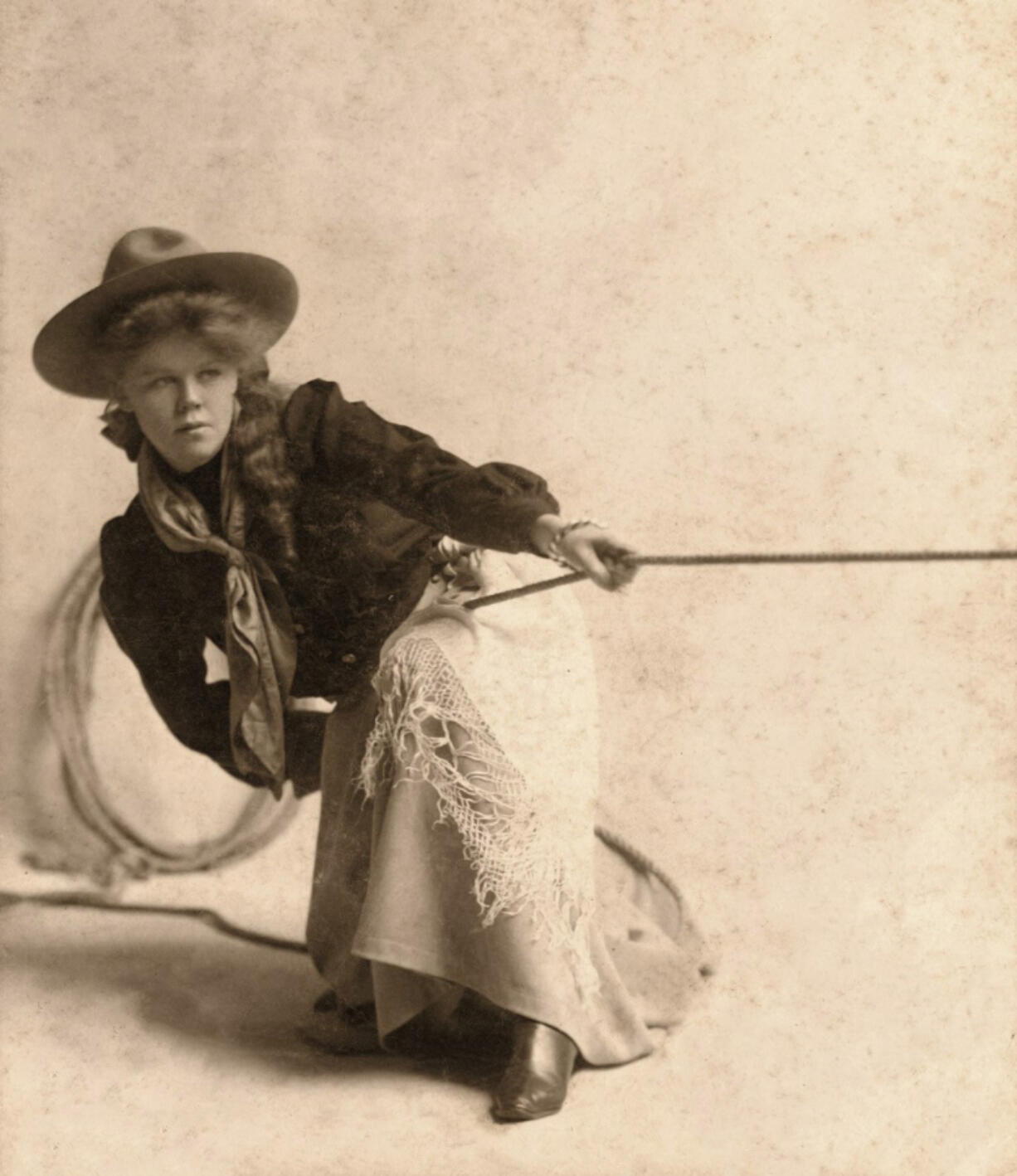 In July 1913, professional cowgirl Lucille Mulhall rode in the Miller Brothers&rsquo; Oklahoma Ranch Wild West Show parade through Vancouver. Then, at two local shows, she outperformed the cowboys.