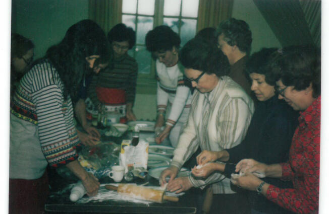 Volunteers from YWCA Clark County prepare a meal together in the 1980s. The YWCA is celebrating 50 years of its Safe Choice Program, which provides shelter, housing and other resources to people who have experienced domestic violence.