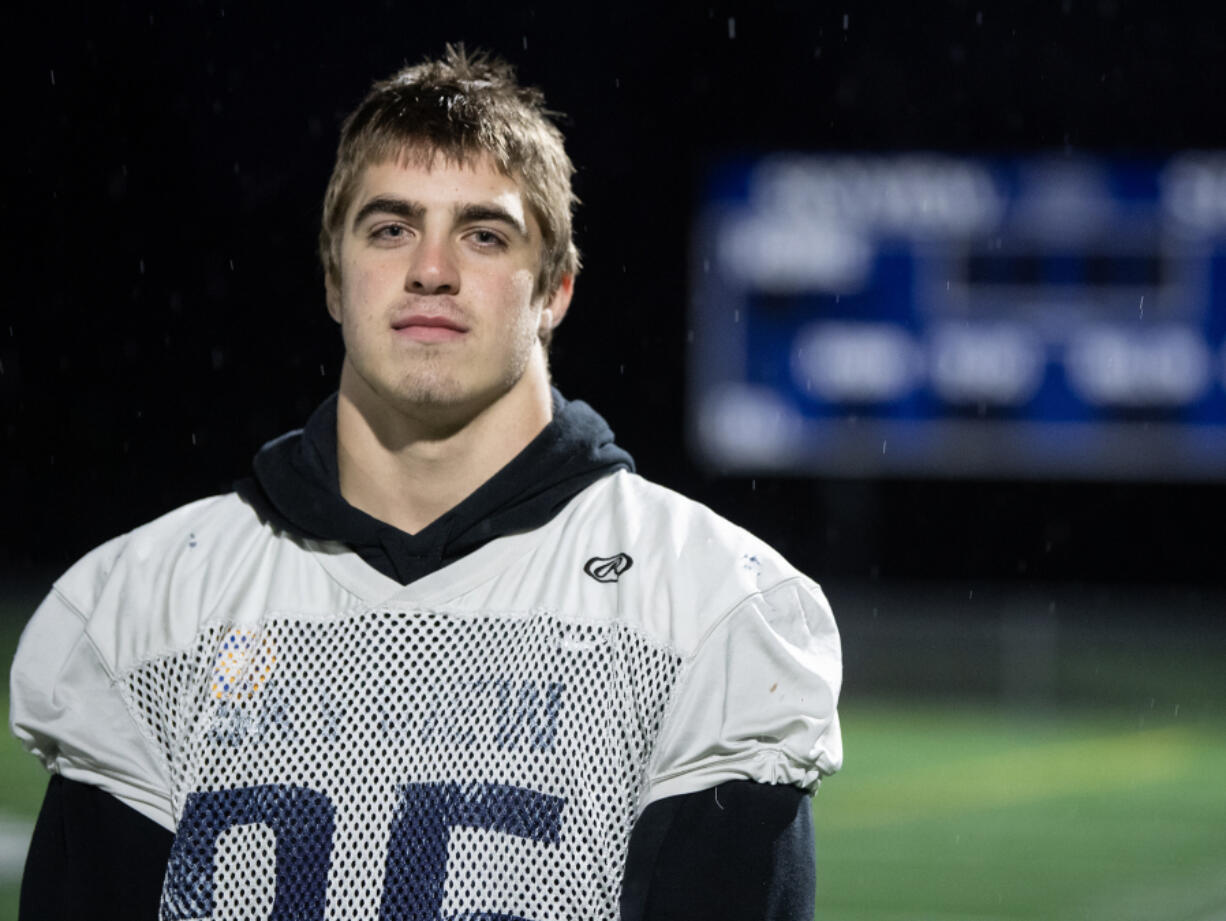 Skyview senior Sawyer Muelbaher stands for a portrait Tuesday, Nov. 12, 2024, at Skyview High School.