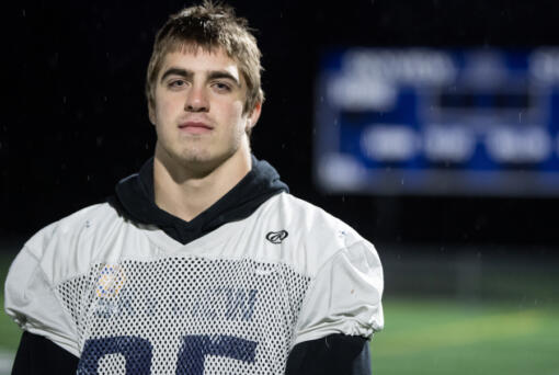 Skyview senior Sawyer Muelbaher stands for a portrait Tuesday, Nov. 12, 2024, at Skyview High School.