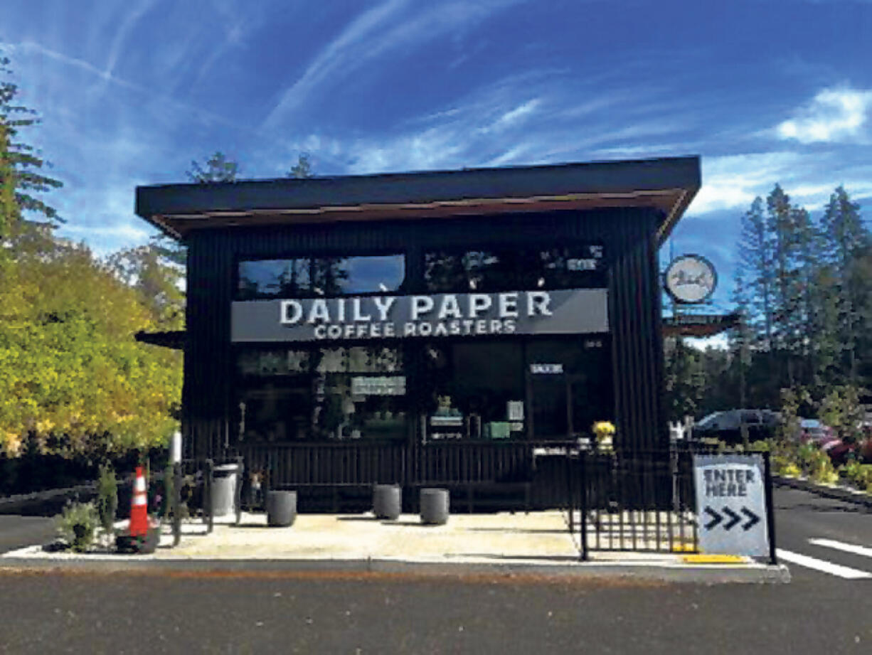 Daily Paper Coffee Roasters, a coffee roastery and drive-thru coffee shop at 3016 N.E. Everett St., in Camas, opened in September.