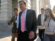 U.S. Sen. Mark Warner (D-VA) departs the Capitol following a vote on July 8, 2024 in Washington, DC. Several Democratic members of Congress have urged President Joe Biden to withdraw from the presidential race after his June 27 debate against presumed Republican nominee Donald Trump. Concerns about Biden&rsquo;s age and perceived slowing down have intensified, with critics fearing these issues could undermine his ability to effectively challenge Trump in the upcoming election.